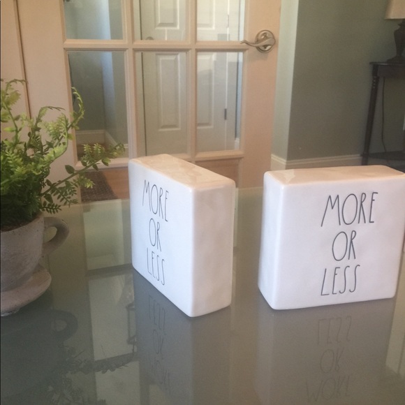 Rae Dunn “Less is More” & “More is Less” brand new - Picture 3 of 6